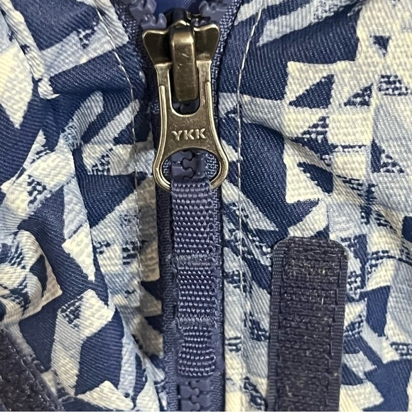 Kids Columbia Winter Hooded Ski Jacket White & Blue Geometric‎ Print Size Large - Picture 12 of 16